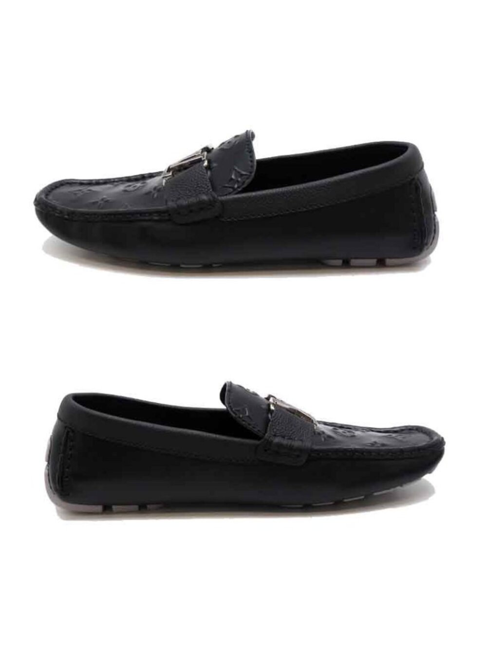 Louis Vuitton Monte Carlo Line Size 26.5 Black Loafers - Picture 5 of 9